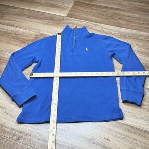 Boys Polo Ralph Lauren 1/4 Zip Pullover Sz L (14-16) Flesh Pony Preppy Sweater